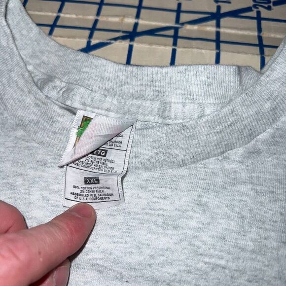 Vintage Get Big Extreme Body Graphic T-Shirt Size XXL Gray Short Sleeve Shirt - Picture 5 of 6